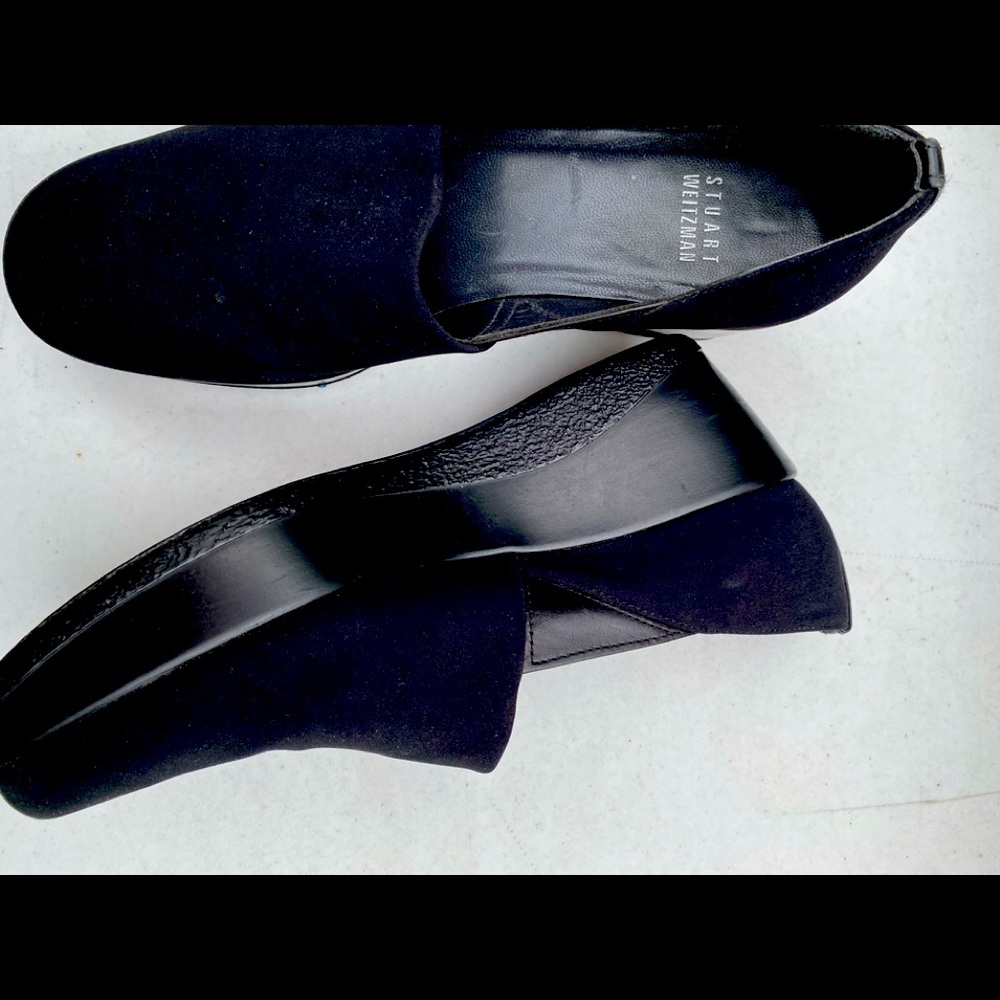 Stuart Weitzman  microfiber Wedge